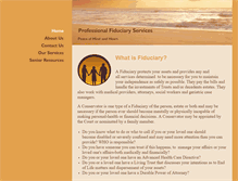 Tablet Screenshot of professionalfiduciaryservices.net